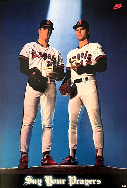 Jim Abbott and Mark Langston Say Your Prayers California Angels MLB –  Sports Poster Warehouse