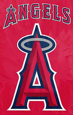 Los Angeles Angels Official MLB Premium Applique Team Banner Flag - Party Animal