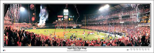 Anaheim Angels "Earn Their Wings" (World Series 2002) Commemorative Panoramic Poster