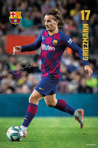 Antoine Griezmann "Superstar" FC Barcelona Official La Liga Soccer Action Poster - G.E. (Spain)