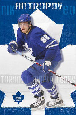 Nik Antropov "Big 80" Toronto Maple Leafs Poster - Costacos 2008