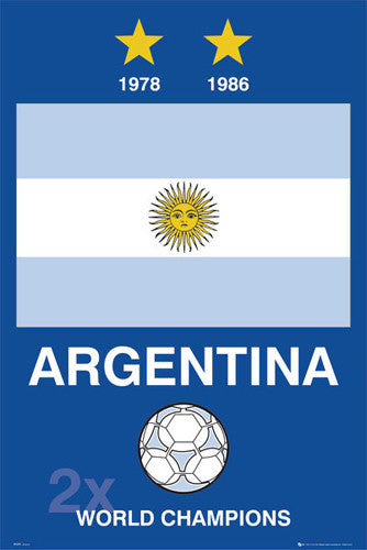 Argentina "2x World Champions" - GB Posters 2007
