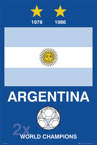 Argentina "2x World Champions" - GB Posters 2007