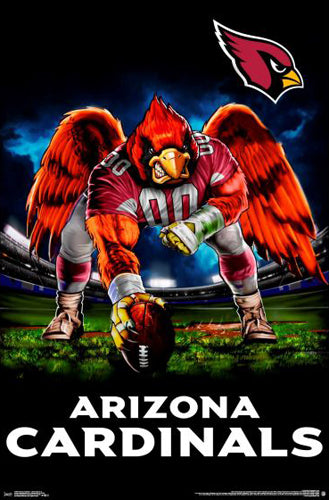 Arizona Cardinals "Ferocious Football" NFL Theme Art Poster - Liquid Blue/Trends Int'l.