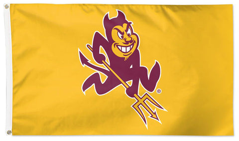 Arizona State Sun Devils "Sparky" Official NCAA Deluxe 3'x5' Team Logo Flag - Wincraft Inc.