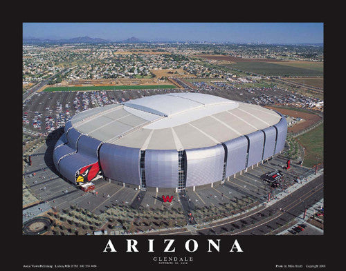 Arizona Cardinals University of Arizona Stadium "From Above" Poster - Aerial Views Inc.