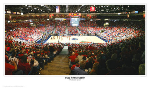 Arizona Wildcats Basketball "Duel in the Desert" (McKale Center, Tucson) Poster - Sport Photos