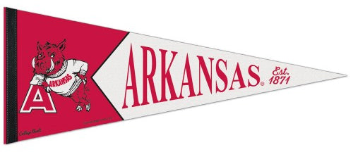 Arkansas Razorbacks NCAA College Vault 1950s-Style Premium Felt Collector's Pennant - Wincraft Inc.