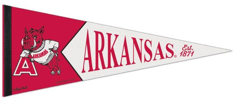 Arkansas Razorbacks NCAA College Vault 1950s-Style Premium Felt Collector's Pennant - Wincraft Inc.