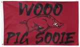 Arkansas Razorbacks "Wooo Pig Sooie" Official NCAA Deluxe 3'x5' Team Flag - Wincraft Inc.