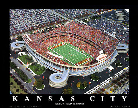 Arrowhead Stadium "From Above" Kansas City Chiefs Premium Poster - Aerial Views