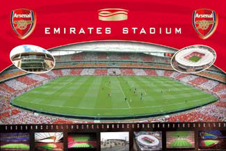 Arsenal FC Emirates Stadium Matchday Poster - GB Eye (UK)