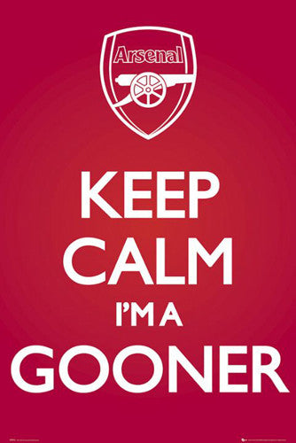 Arsenal FC "Keep Calm I'm A Gooner" Poster - GB Eye (UK)