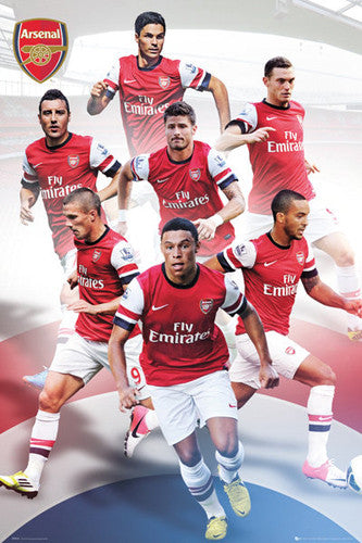Arsenal FC "Seven Stars" 2012/13 Soccer Action Poster - GB Eye (UK)