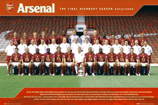 Arsenal FC Team Portrait 2005/06 Poster - GB Posters