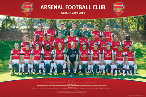 Arsenal FC 2012/13 Official Team Portrait Poster - GB Eye (UK)
