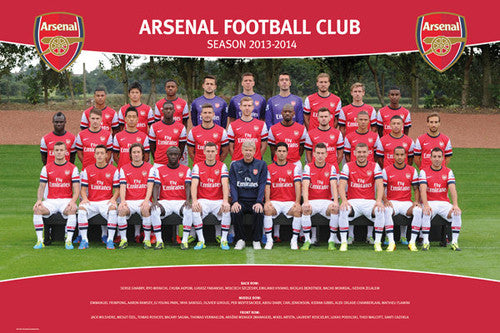 Arsenal FC 2013/14 Official Team Portrait Poster - GB Eye (UK)