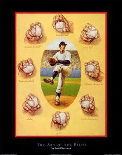 Baseball "The Art of the Pitch" Premium Poster Print - Image Source