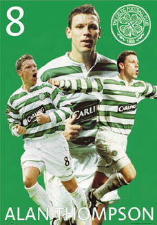 Alan Thompson "Superstar" Glasgow Celtic FC Poster - GB 2004