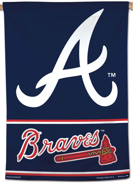 Atlanta Braves Official MLB Baseball Team Premium 28x40 Wall Banner - Wincraft Inc.