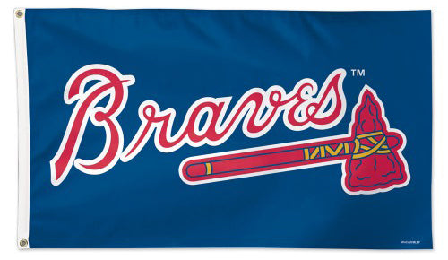 Atlanta Braves Official MLB Baseball Team Logo Deluxe-Edition 3'x5' Flag - Wincraft