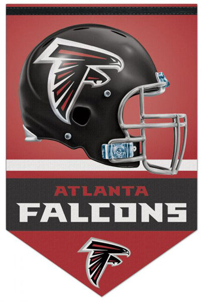 falcons football helmet image Atlanta Falcons Official NFL Football Team Premium 17x26 Felt Banner