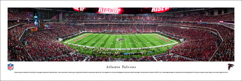 Atlanta Falcons First Regular-Season Game at Mercedes-Benz Stadium (2017) Panoramic Poster Print - Blakeway