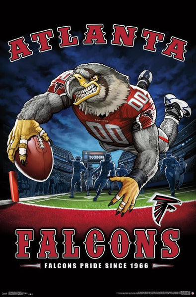 Atlanta Falcons "Falcons Pride Since 1966" NFL Theme Art Poster - Liquid Blue/Trends Int'l.