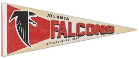 Atlanta Falcons NFL Retro 1966-89-Style Premium Felt Collector's Pennant - Wincraft Inc.