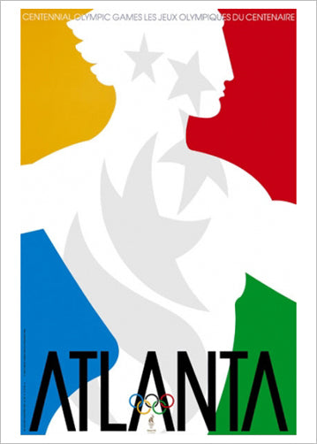 Atlanta 1996 Summer Olympic Games Official Poster Reprint - Olympic Museum