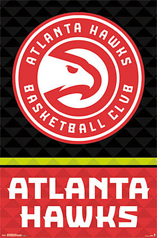 Atlanta Hawks Basketball Official NBA Team Logo Poster - Trends International 2015