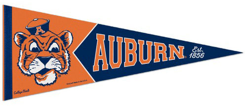 College Flags & Banners Auburn Tigers Felt Pennant - Officially Licensed, Full Size 12"x30", Wall Decor