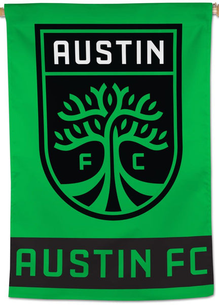 Austin FC Official MLS Soccer Team Logo 28x40 Wall BANNER - Wincraft Inc.