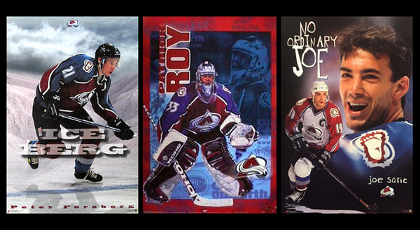 Joe Sakic Classic Action Colorado Avalanche NHL Hockey Poster - Starline  Inc. 1997