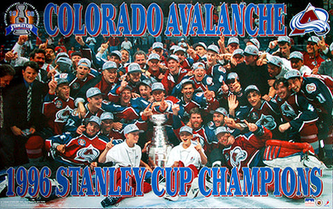 Colorado Avalanche 1996 Stanley Cup On-Ice Celebration Poster - Starline Inc.