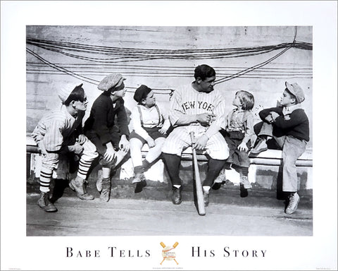 Babe Ruth "Babe Tells His Story" (1924) Poster Print - Image Source
