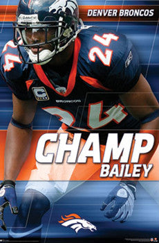 Champ Bailey "Staredown" Denver Broncos Poster - Costacos 2009