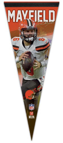 Baker Mayfield Cleveland Browns NFL Action Signature Series Premium Felt Collector's Pennant - Wincraft Inc.