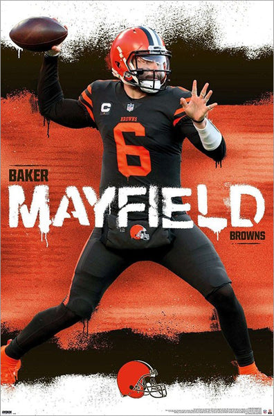 Baker Mayfield "Gunslinger" Cleveland Browns NFL Football QB Action Wall Poster - Trends International