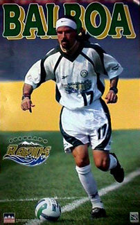Marcelo Balboa Colorado Rapids MLS Soccer Action Poster - Starline Inc. 1997