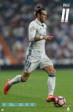 Gareth Bale Official Real Madrid CF Soccer Action Poster - Trends 2017