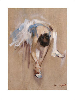 Ballet Dancer "Easing Her Toes" Art Print - Image Conscious Inc.