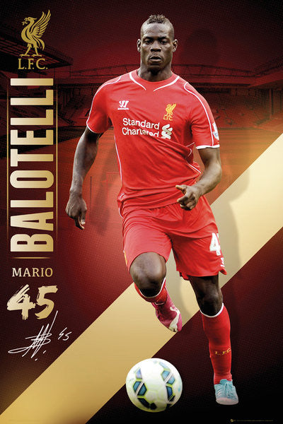 Mario Balotelli Liverpool FC Signature Series EPL Action Poster - GB Eye (UK)