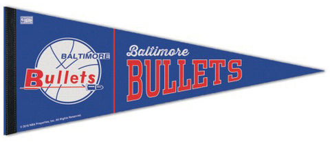 Baltimore Bullets NBA Retro-1963-69-Style Premium Felt Pennant - Wincraft Inc.