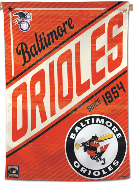 Baltimore Orioles "Since 1954" Cooperstown Collection Premium 28x40 Wall Banner - Wincraft Inc.