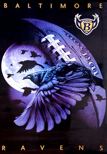 Baltimore Ravens Art/ Baltimore Ravens Poster/ Spray Paint 