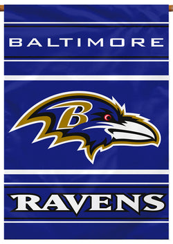 Baltimore Ravens Official NFL Football Premium 28x40 Banner Flag - BSI Products