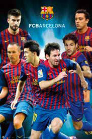 FC Barcelona "6 Superstars" (2011/12) Poster - GE (Spain)