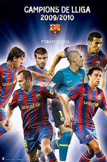 FC Barcelona La Liga 2009/10 Champions Official Poster - G.E. (Spain)