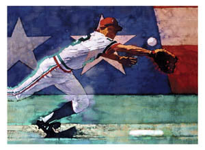 Baseball Glory USA Art Poster Print - Front Line